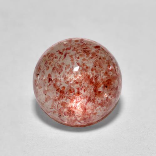 Cuarzo fresa rosa natural de 1,64 ct, corte redondo, translúcido