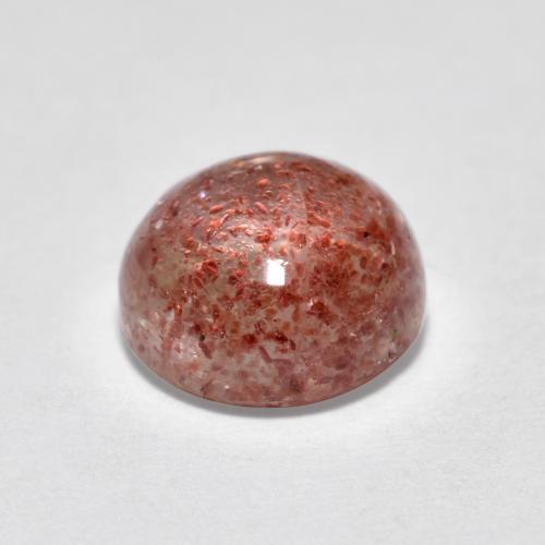 Cuarzo fresa rosa natural de 1,64 ct, corte redondo, translúcido