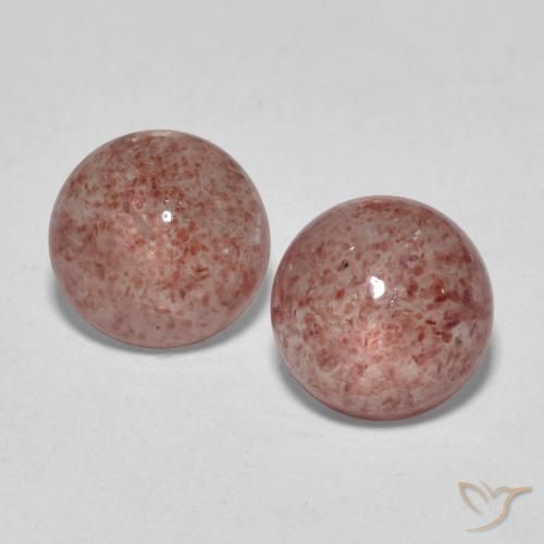 3.33ctw Natural Rosado rosa intenso cuarzo fresa, Redondo, Translúcido