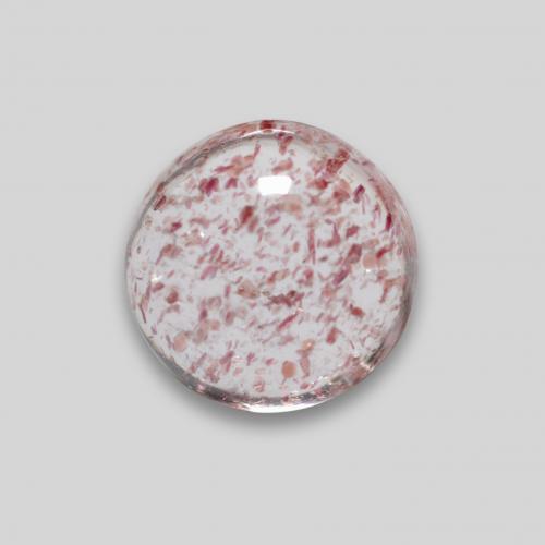 Cuarzo fresa rosa natural de 0,95 ct, corte redondo, translúcido