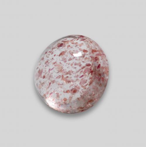 Cuarzo fresa rosa natural de 0,95 ct, corte redondo, translúcido