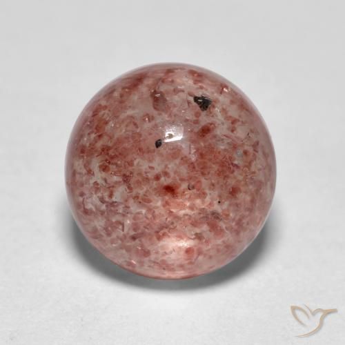 1.86ct Natural Rosa rosado Cuarzo fresa, Redondo, Translúcido