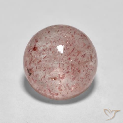2.77ct Natural Rosado medio Cuarzo fresa, Redondo, Translúcido