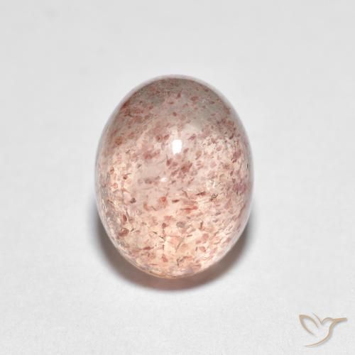 2.66ct Natural Rosado claro cuarzo fresa, Ovalada, Transparente
