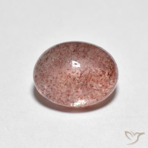 2.47ct Natural Rosado claro cuarzo fresa, Ovalada, Transparente