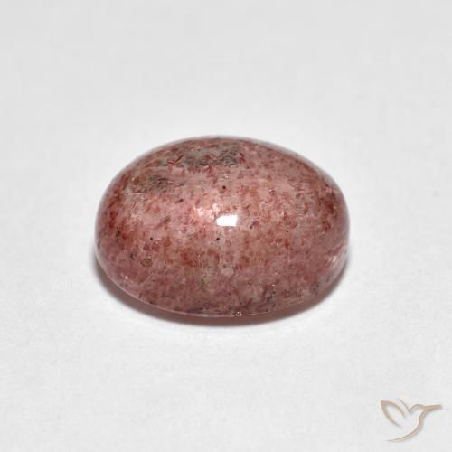 Cuarzo fresa Rosado claro natural de 2.47 ct, Ovalada, Transparente