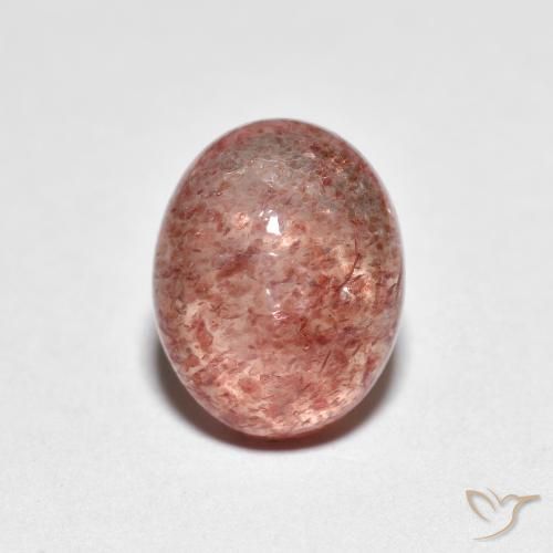 2.23ct Natural Rosado rojizo cuarzo fresa, Ovalada, Transparente