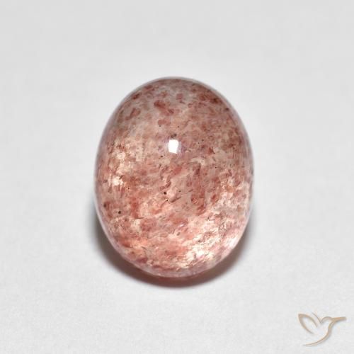 Cuarzo fresa Rosado claro natural de 2.69 ct, Ovalada, Transparente