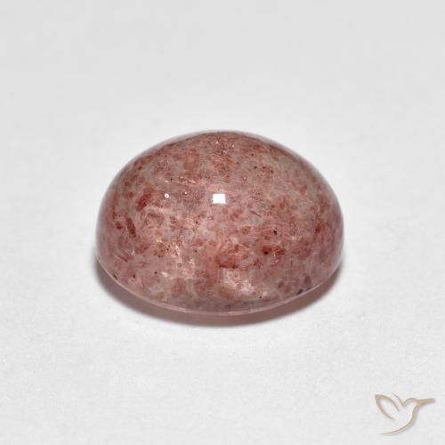 Cuarzo fresa Rosado claro natural de 2.69 ct, Ovalada, Transparente
