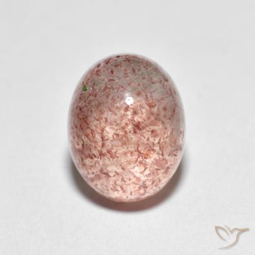 2.73ct Natural Rosado claro cuarzo fresa, Ovalada, Transparente