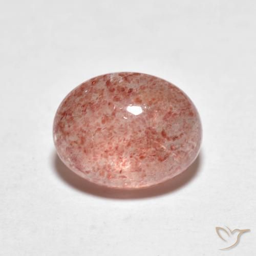 2.49ct Natural Rojo indio cuarzo fresa, Ovalada, Transparente