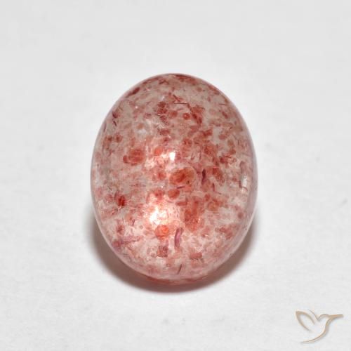 2.56ct Natural Rosado medio cuarzo fresa, Ovalada, Transparente