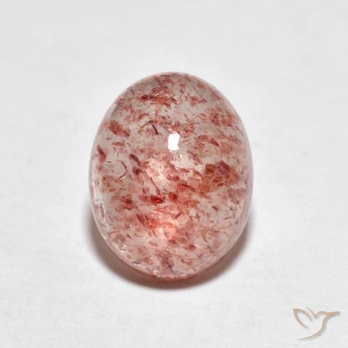 2.21ct Natural Rosado medio cuarzo fresa, Ovalada, Transparente