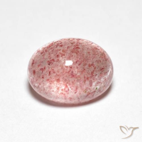 Cuarzo fresa Rosado claro natural de 2.35 ct, Ovalada, Transparente