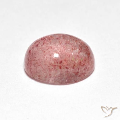Cuarzo fresa Rosado claro natural de 2.35 ct, Ovalada, Transparente