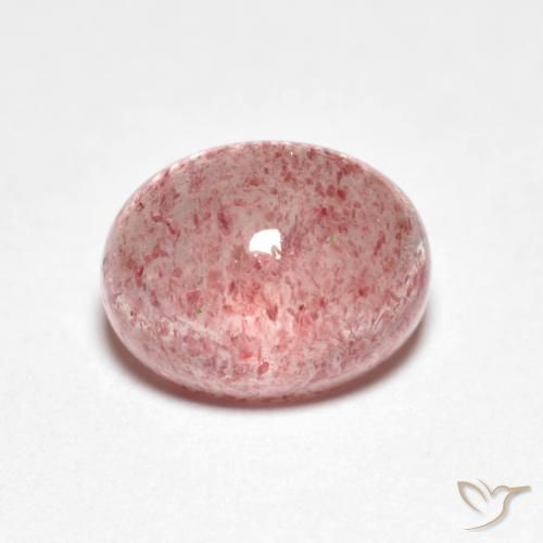 Cuarzo fresa Rosado claro natural de 2.74 ct, Ovalada, Transparente