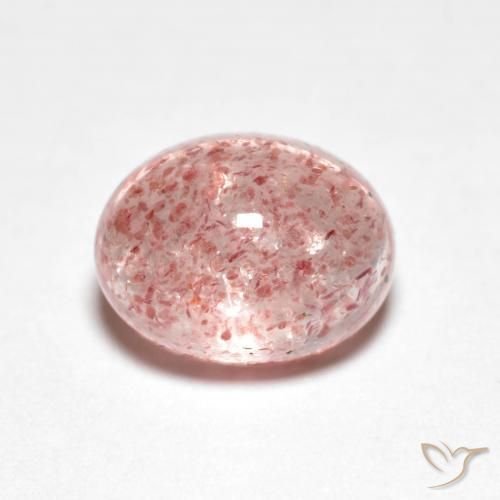 2.60ct Natural Rosado claro cuarzo fresa, Ovalada, Transparente