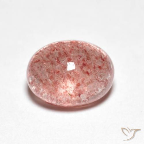 2.66ct Natural Rosado medio cuarzo fresa, Ovalada, Transparente