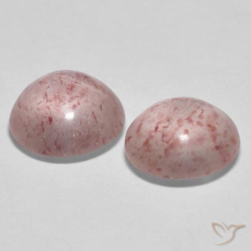 Gemas de Cuarzo fresa Rosado bubblegum claro natural de 2.10 ct, Redondo, Transparente