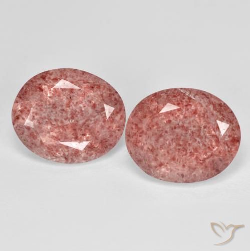 8.32ctw Natural Rosado medio cuarzo fresa, Ovalada, Transparente