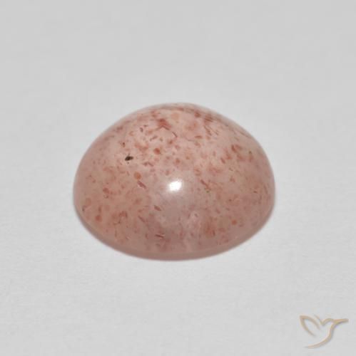 Cuarzo fresa Naranja rojizo pálido natural de 2.74 ct, Redondo, Transparente