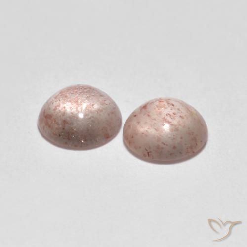 Gemas de Cuarzo fresa Rosado flamingo natural de 2.04 ct, Redondo, Transparente