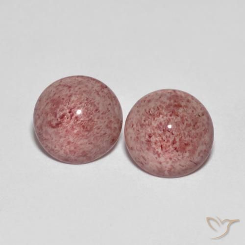 4.20ctw Natural Rosado medio Cuarzo fresa, Redondo, Transparente