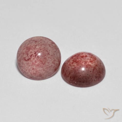 Gemas de Cuarzo fresa Rosado medio natural de 4.20 ct, Redondo, Transparente