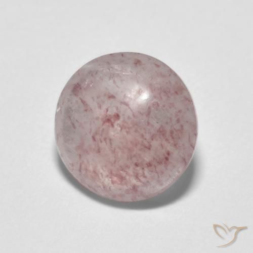 1.28ct Natural Rosado claro Cuarzo fresa, Redondo, Transparente, Photo A