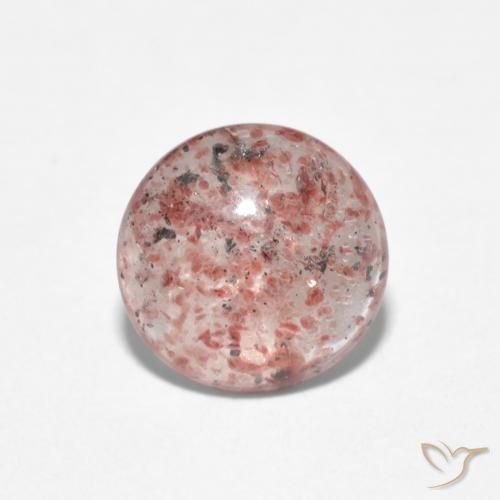 0.98ct Natural Rosa oscuro Cuarzo fresa, Redondo, Transparente