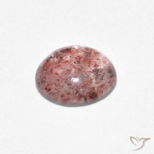 Cuarzo fresa Rosa oscuro natural de 0.98 ct, Redondo, Transparente