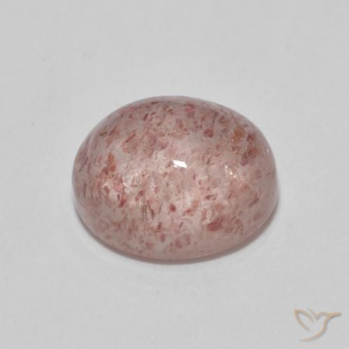 Cuarzo fresa Rosa rosado natural de 2.70 ct, Ovalada, Transparente
