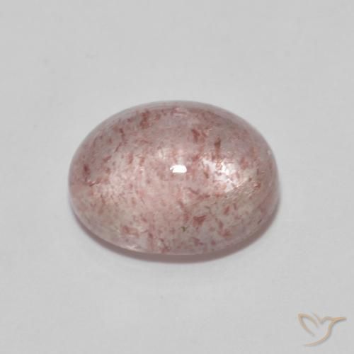 Cuarzo fresa Rosa rosado natural de 2.39 ct, Ovalada, Transparente