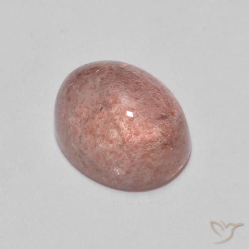 2.64ct Natural Rosado rojizo cuarzo fresa, Ovalada, Transparente