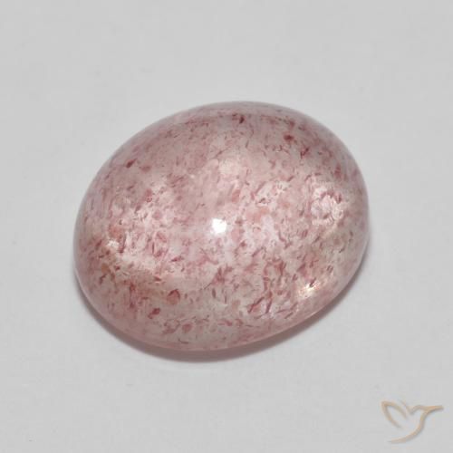 5.89ct Natural Rosado medio cuarzo fresa, Ovalada, Transparente