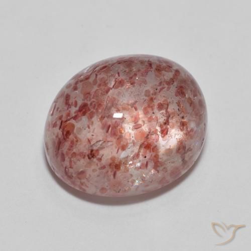 Cuarzo fresa Rosado claro natural de 7.18 ct, Ovalada, Transparente