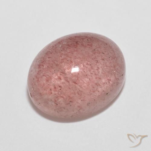Cuarzo fresa Rosa rosado natural de 2.77 ct, Ovalada, Transparente