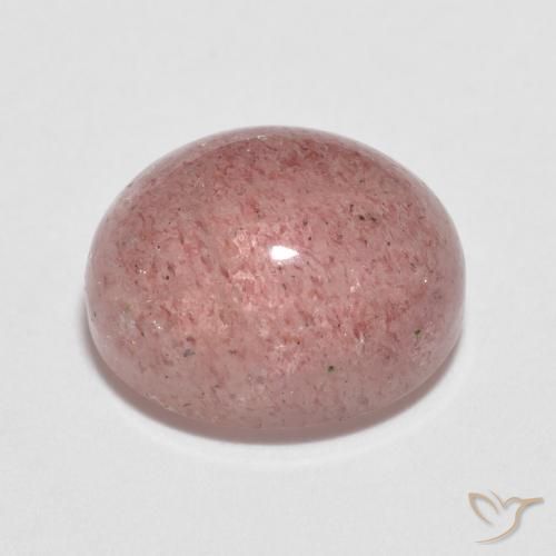 Cuarzo fresa Rosa rosado natural de 2.77 ct, Ovalada, Transparente