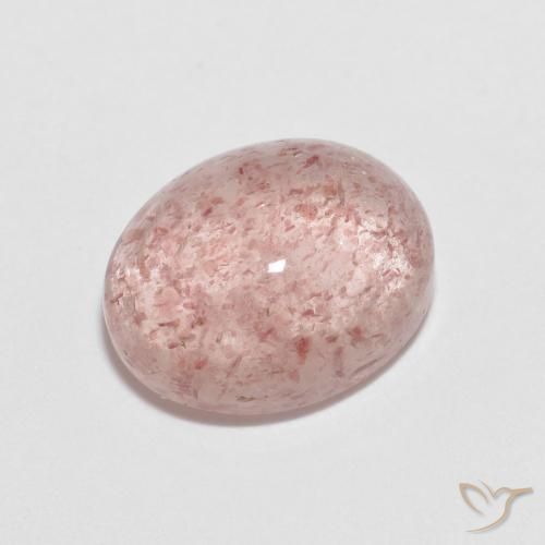 2.33ct Natural Rosado claro cuarzo fresa, Ovalada, Transparente