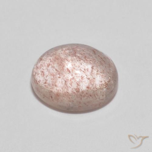 Cuarzo fresa Rosado claro natural de 2.50 ct, Ovalada, Transparente