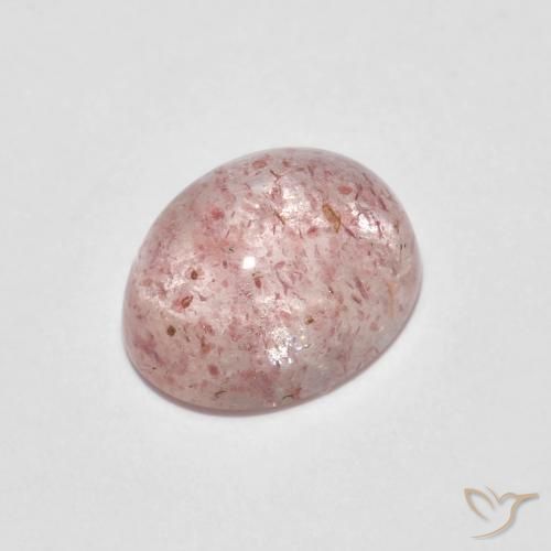 2.34ct Natural Rosado claro cuarzo fresa, Ovalada, Transparente