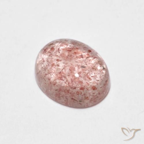 2.09ct Natural Rosado claro cuarzo fresa, Ovalada, Transparente