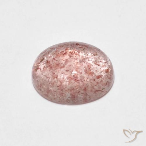 Cuarzo fresa Rosado claro natural de 2.09 ct, Ovalada, Transparente