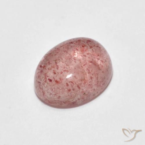 2.47ct Natural Rosado claro cuarzo fresa, Ovalada, Transparente