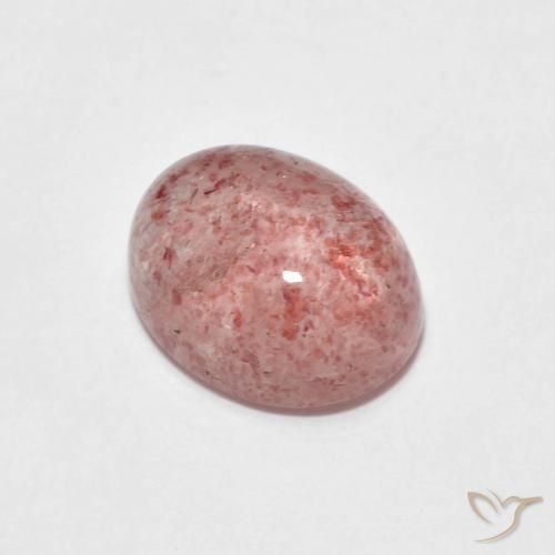Cuarzo fresa Rosado claro natural de 2.47 ct, Ovalada, Transparente