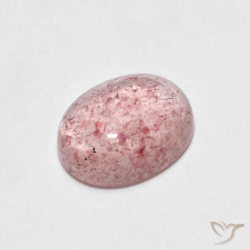 2.08ct Natural Rosado claro cuarzo fresa, Ovalada, Transparente