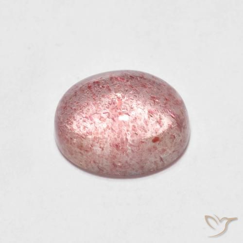 Cuarzo fresa Rosado claro natural de 2.45 ct, Ovalada, Transparente
