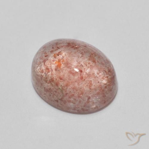 Cuarzo fresa Rosado medio natural de 2.37 ct, Ovalada, Transparente