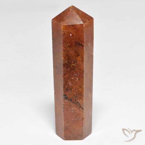 34.09ct Natural Naranja rojizo Cuarzo fresa, Elegante, Opaco