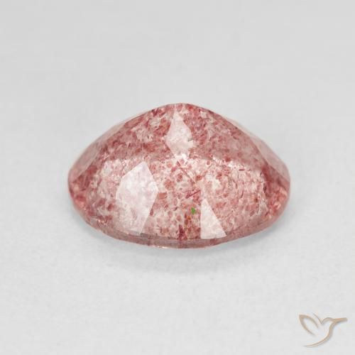Cuarzo fresa Medium Light-Pink natural de 4.27 ct, Ovalada, Translúcido